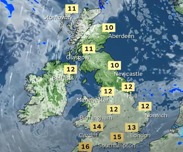 Temperatures will start to warm up as the weekend draws to a close