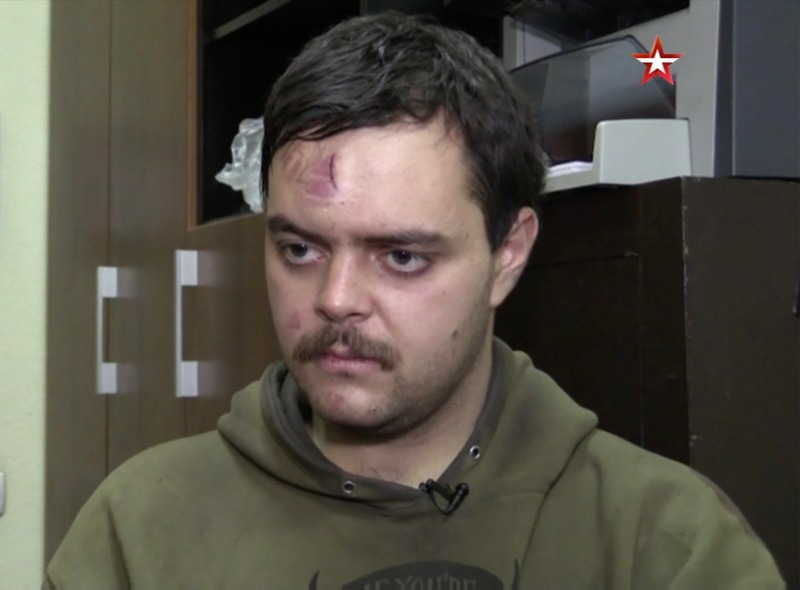 PoW Aslin was used in Russian propaganda footage as he was beaten up in prison