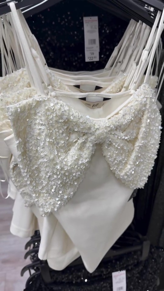 The sequin cami will turn heads at the Christmas do