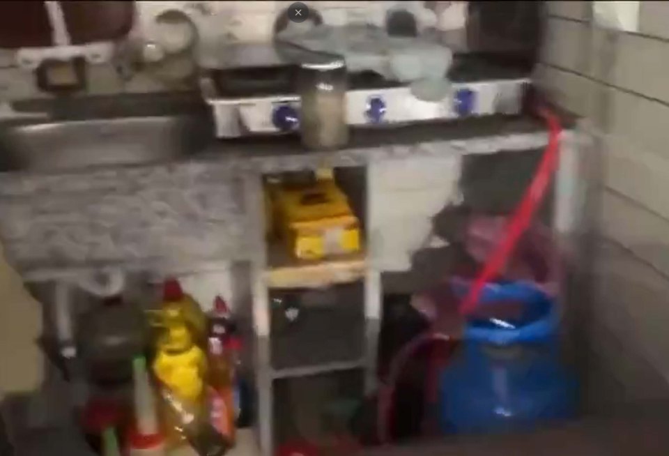 Kitchen with food supplies that would last for months