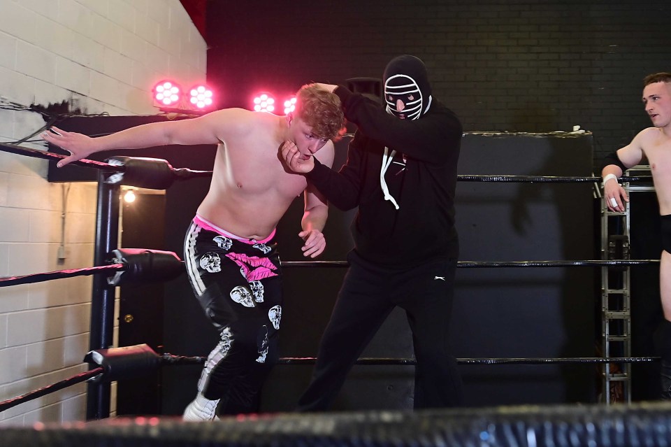 Peter - as Kendo - training in Belfast ahead of his comeback fight