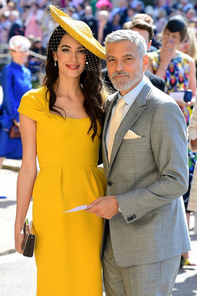 Amal and George Clooney attended Meghan and Harry's wedding