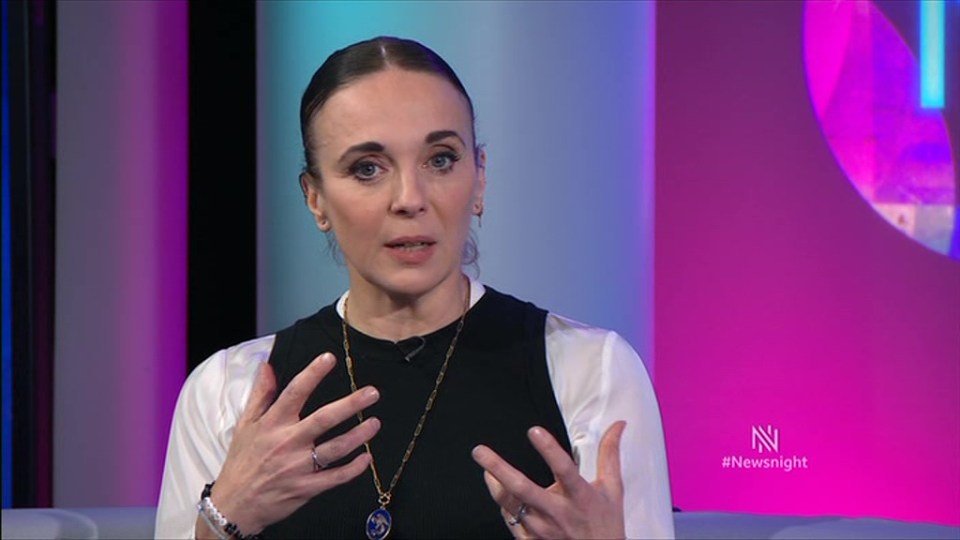 Amanda Abbington Newsnight