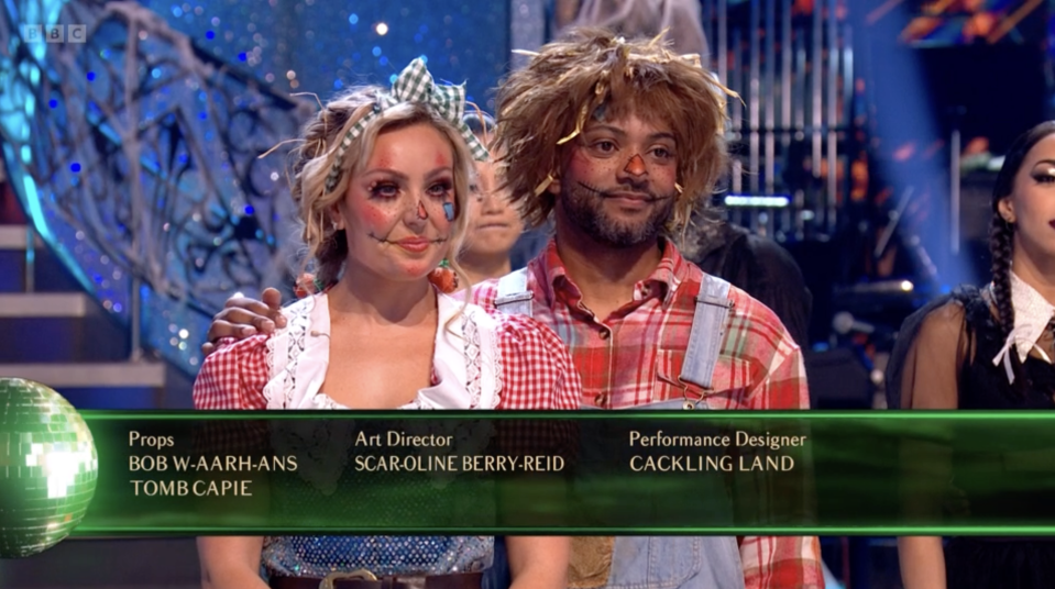 Amy and former boyband star JB Gill following Saturday night's dance