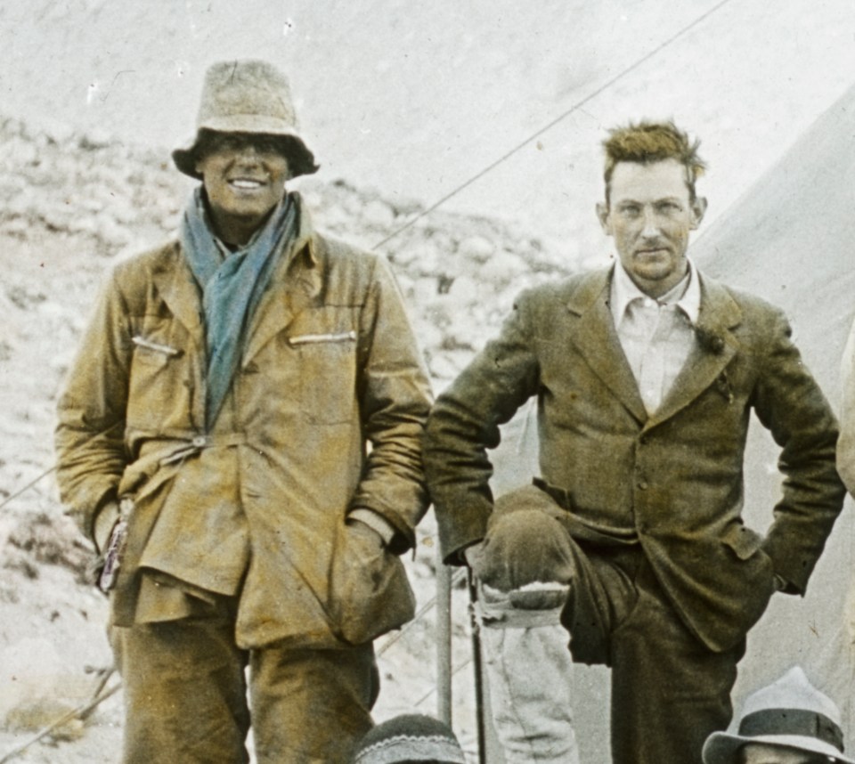 Andrew Comyn 'Sandy' Irvine, left, was last seen with George Mallory, right, 800ft from the peak of Mount Everest