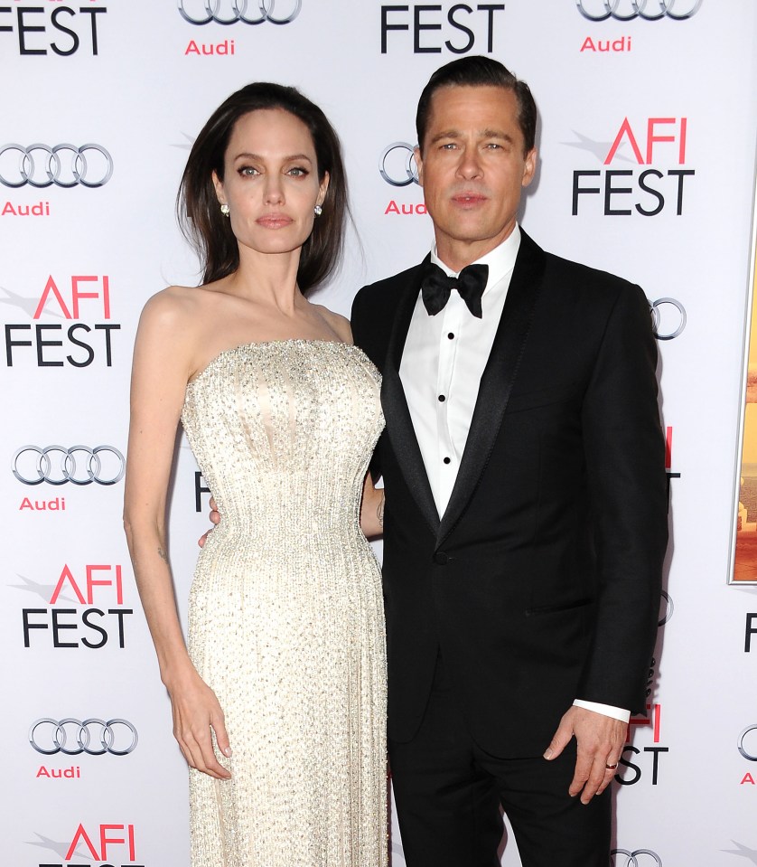 Angelina with Brad at a 2015 premiere before the pair split