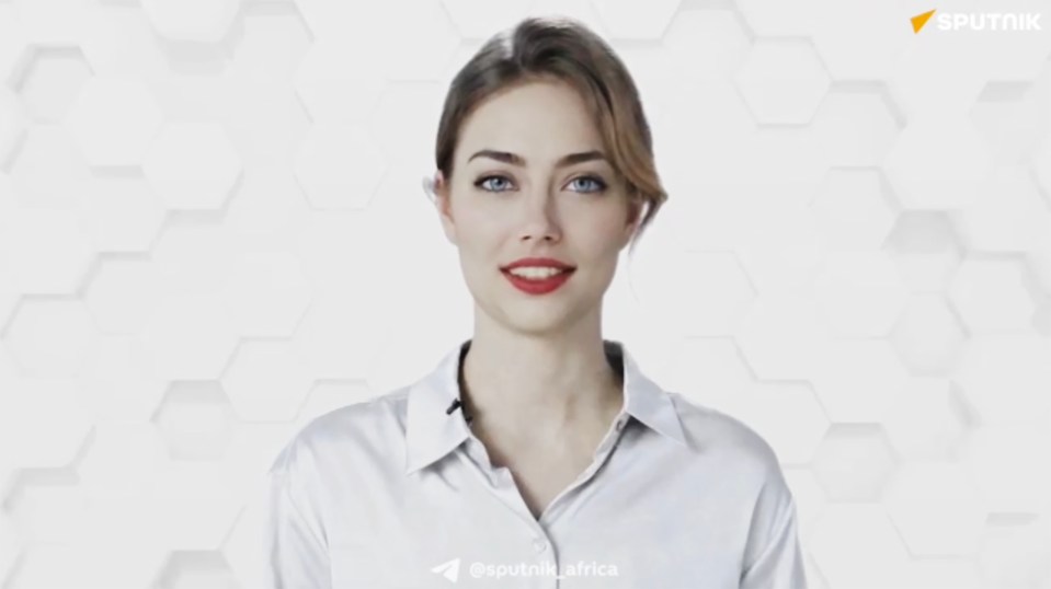 Anna, an AI-generated Putin propagandist who broadcasts to Africa on Kremlin-funded RT media outlet