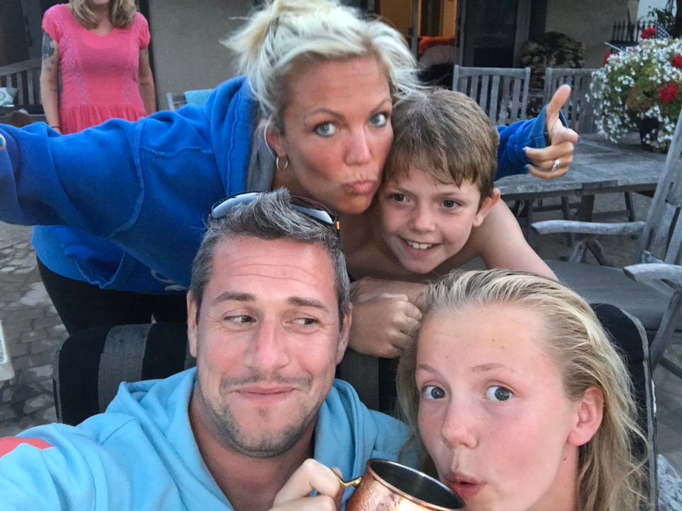 Louise Storey, Ant Anstead and their children Amelie and Archie