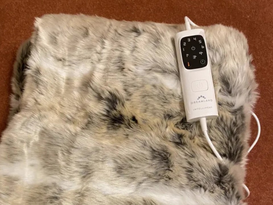 Argos has slashed the cost of a faur-fur heated throw that will save you from switching on the heating this winter