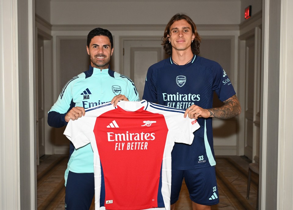 Calafiori's signs for the Gunners