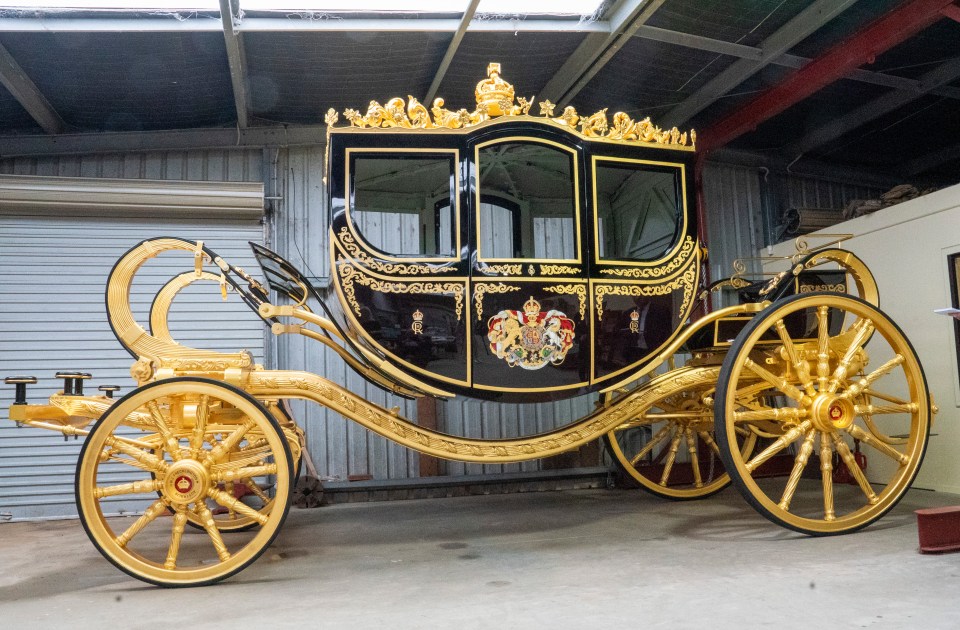 The latest royal carriage has been created by Australian master craftsman Jim Frecklington, who is fighting cancer like King Charles