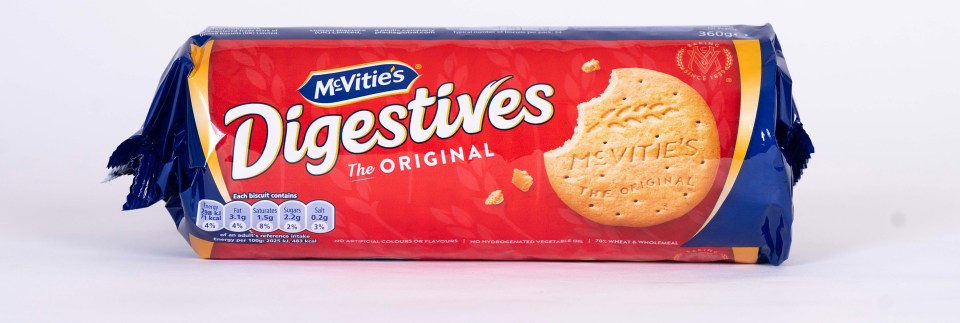 McVitie's digestives cost over £2 and have less biscuits in the packet