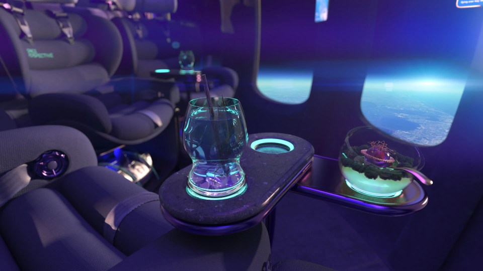 Guests will be able to enjoy cocktails on their trips to space