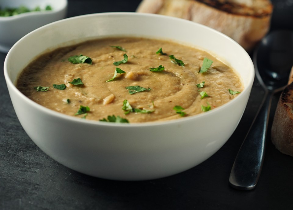 The mushroom and celeriac soup is packed with potassium, vitamin D, and antioxidants