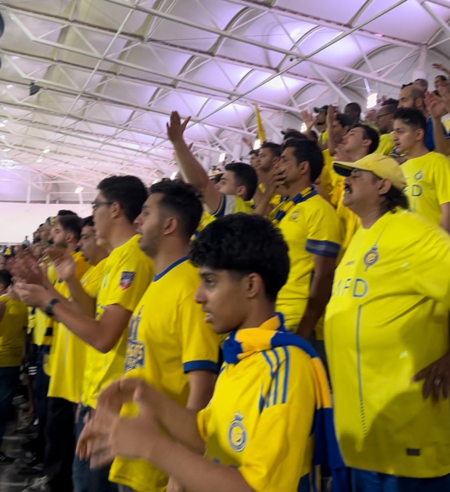 It was a sea of Al-Nassr yellow