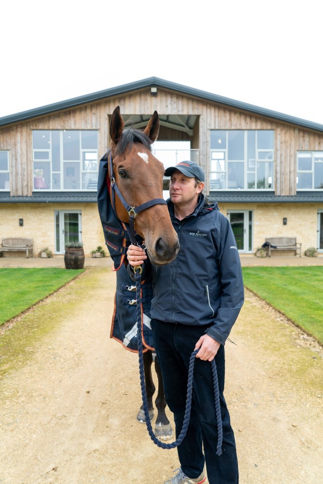 New Sun Racing columnist Ben Pauling outside his pristine Naunton stables - where he will train a whole host of winners for the new season