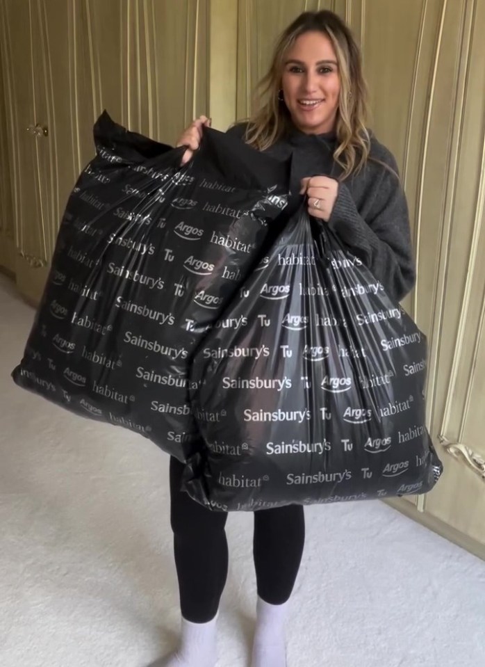 A Sainsbury's shopper has proudly shown off her latest buys from the supermarket giant