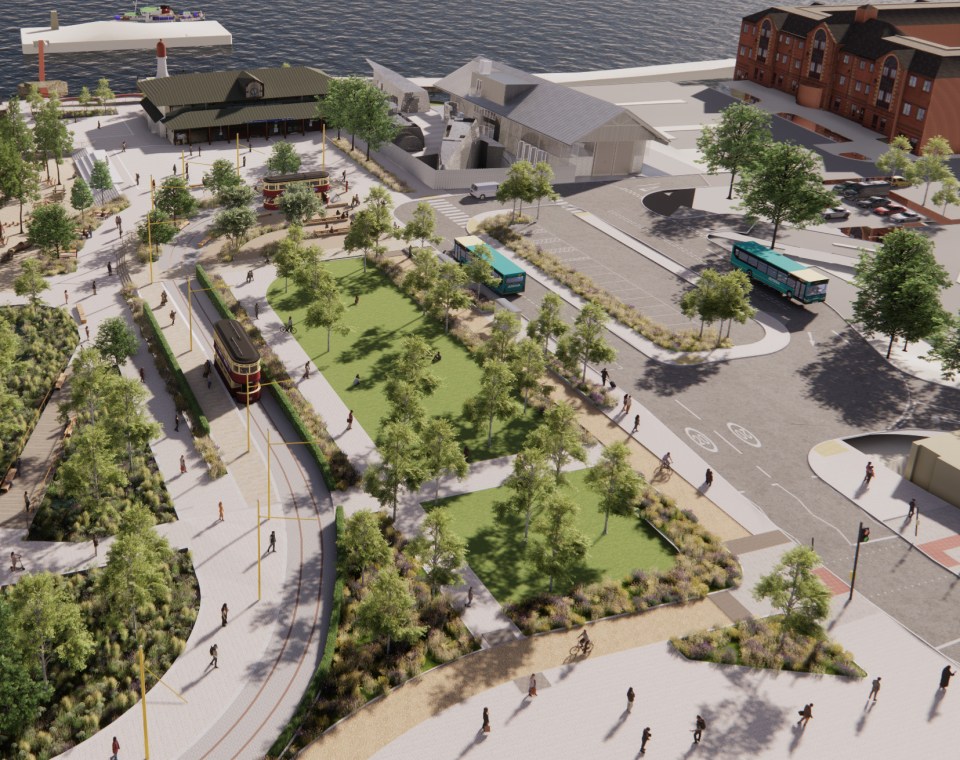 New pathways and open spaces will add to the waterfront which has the 'best city views'