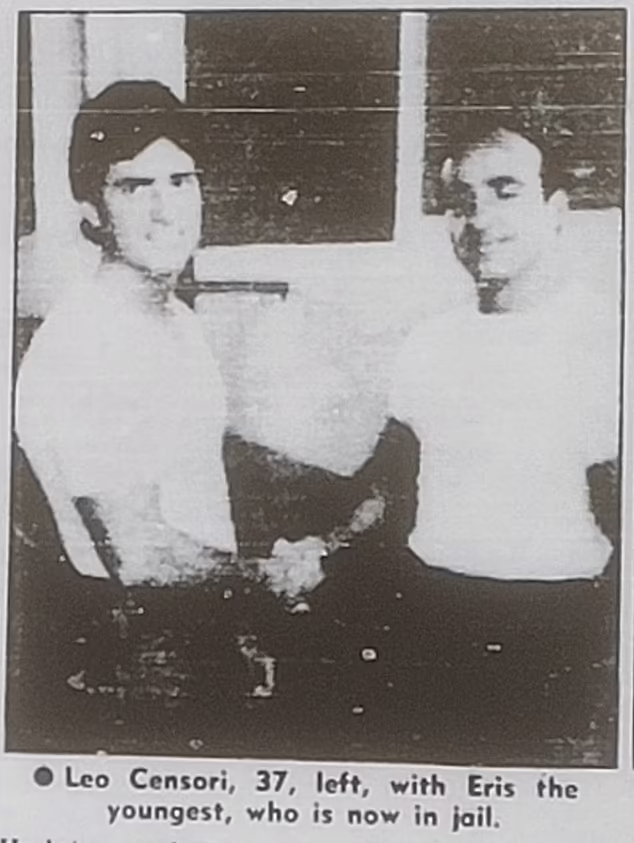 An archive photo of Leo Censori (left), Bianca's dad, and his brother Eris