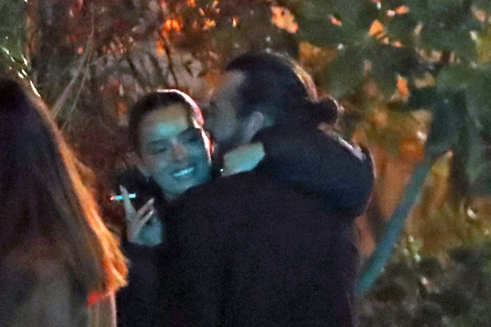 Pete Wicks and Maura Higgins were spotted all loved up outside a trendy east London eatery