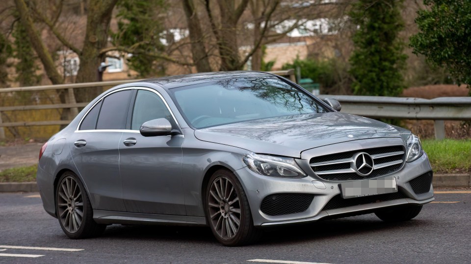 A C220 AMG Mercedes was stolen in an airport parking scam (stock pic)