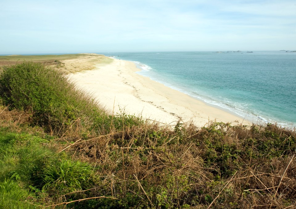 Shell Beach is named for the millions of tiny shells that wash up on the shore