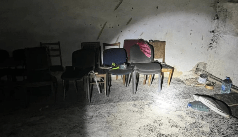 Chilling pictures showed a torture chamber in Kherson where children were allegedly abused