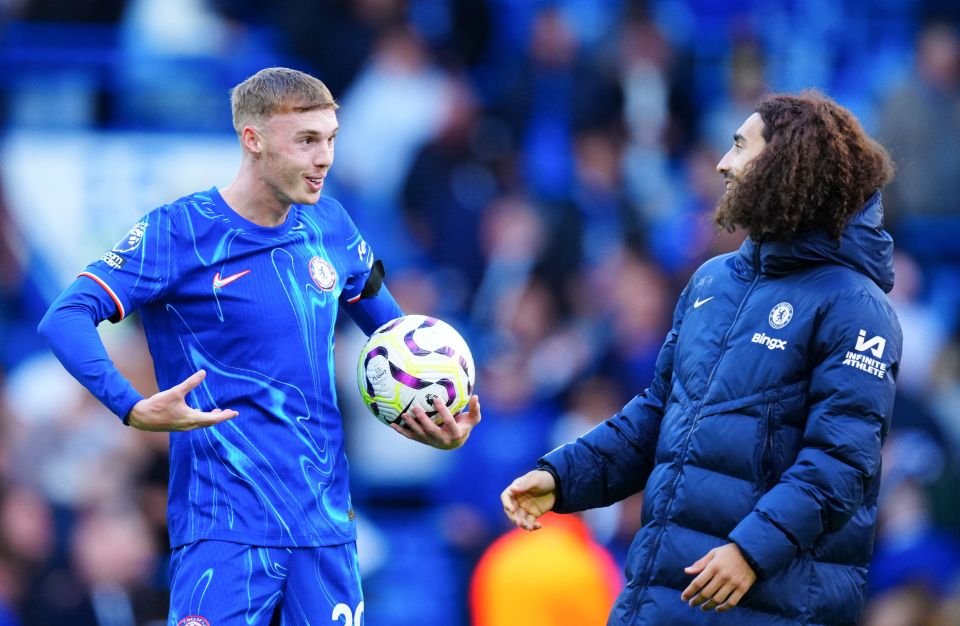 Cole Palmer has been singled out for praise, but also an eccentric comment, by Chelsea pal Marc Cucurella