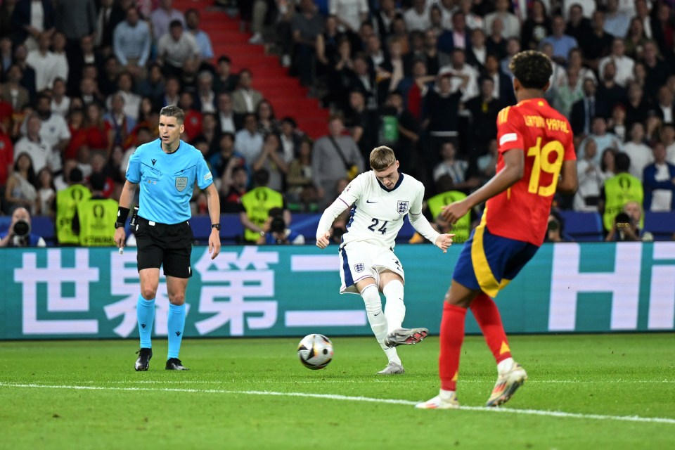 Super-sub Palmer gave England hope with a late leveller against Cucurella and Co in the Euro 2024 final before Spain triumphed 2-1