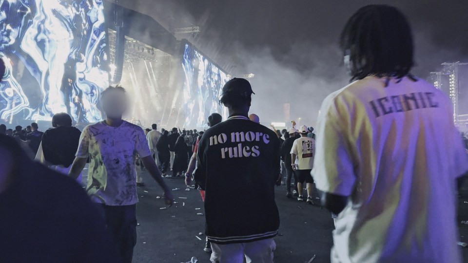 The documentary includes scenes from a concert in Saudi Arabia for International Women's Day (pictured)