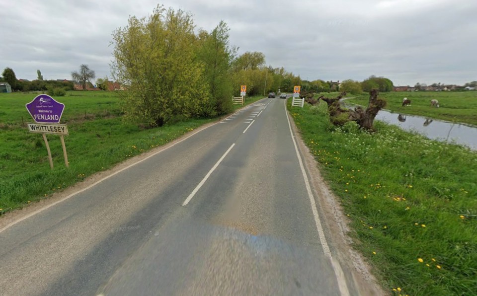 The B1040 at East Delph, near Whittlesey, is closed for repairs