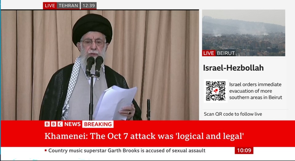 The BBC broadcast a sermon from Iran's Supreme Leader Ayatollah Ali Khamenei