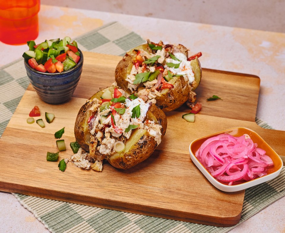 These spuds taste great served with a Lebanese salad