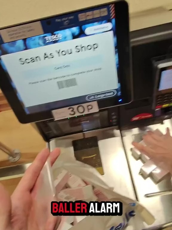 a machine that says scan as you shop on it