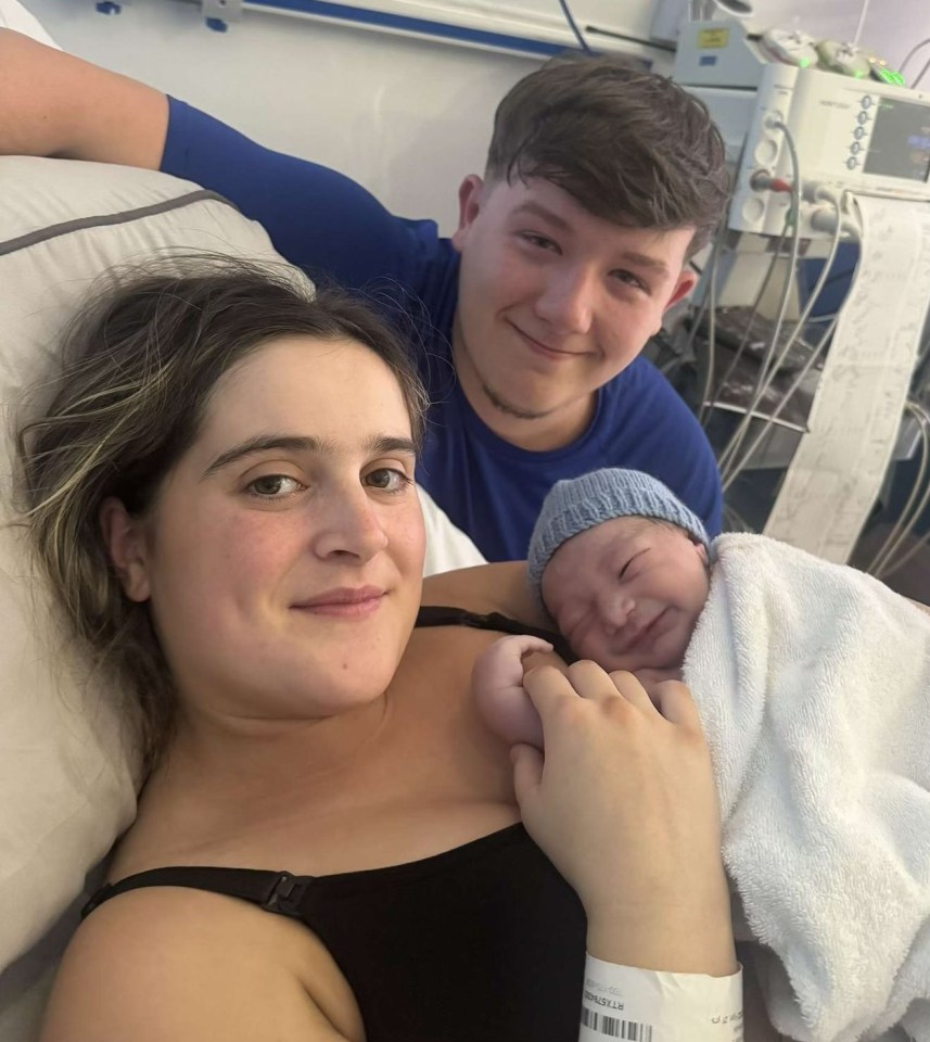 Earlier this month, Katie Radford gave birth to her first son