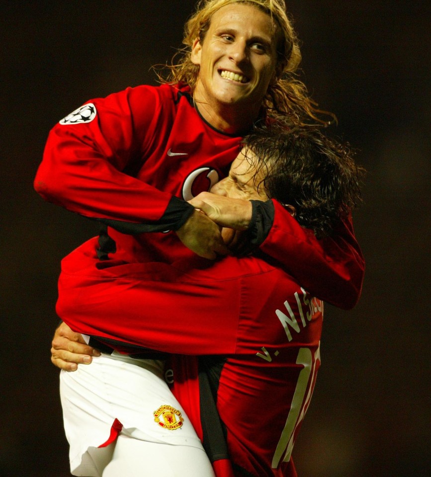 Diego Forlan and Ruud van Nistelrooy played together at Man Utd