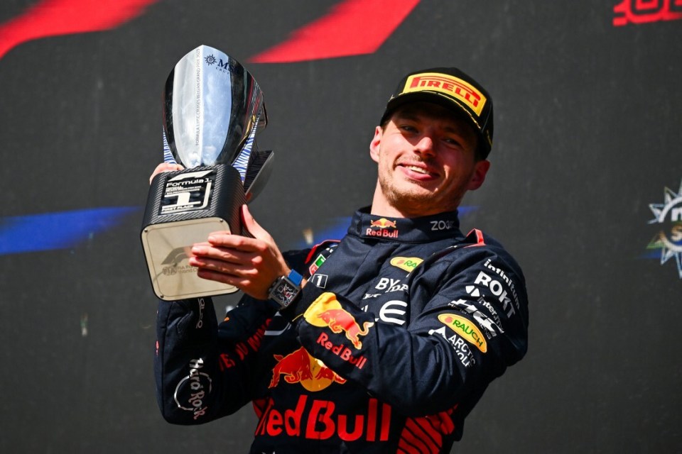 Max Verstappen is the current F1 world champion