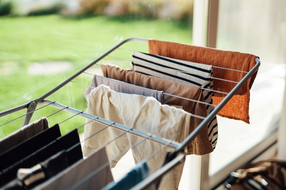 Having wet washing lying around inside can cause damp and mould