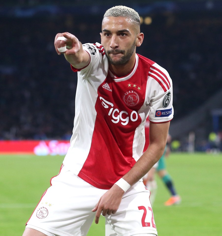 Hakim Ziyech was a huge goal threat from the wing