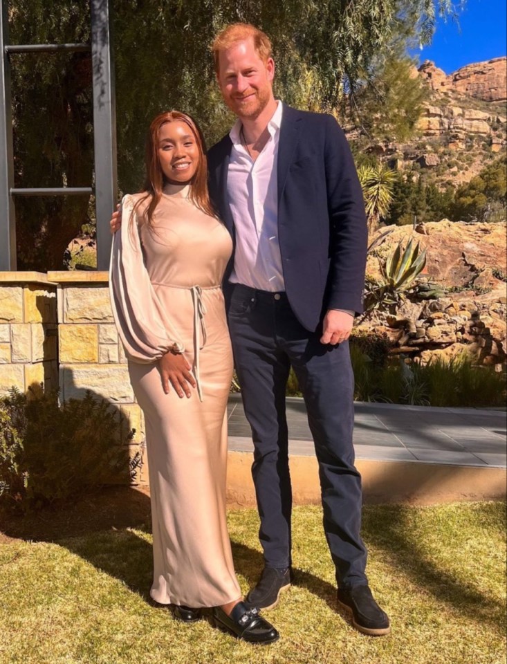 The Duke of Sussex, 40, had lunch with Princess Senate Seeiso of Lesotho