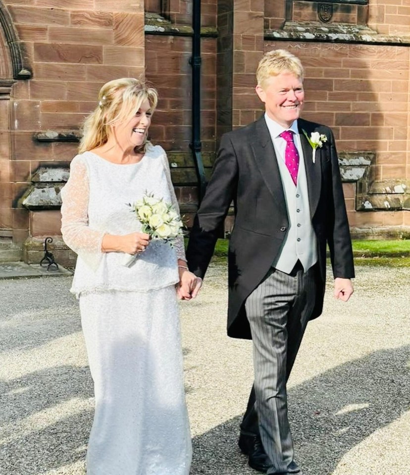 Lucy Meacock has married her partner Jonathan in a stunning ceremony is Lancashire