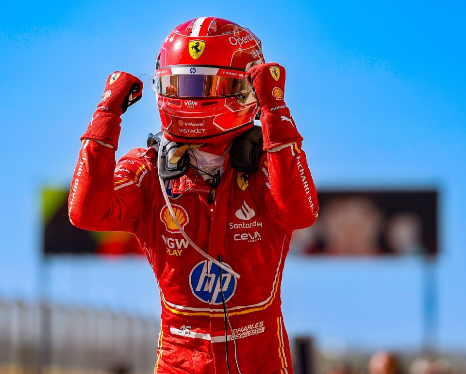 Charles Leclerc hails his victory in Austin, Texas