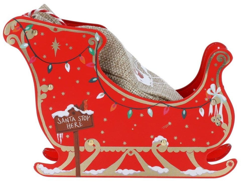 M&S shoppers have been rushing to buy a Santa chocolate sleigh