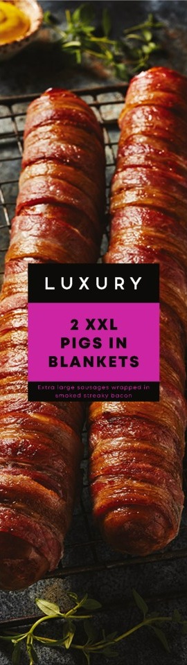 Two XXL pigs in blankets are set to be available in the Christmas range