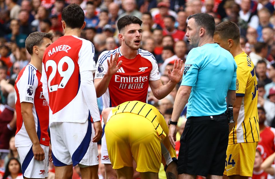 Declan Rice's red card was unlucky but showed Arsenal's recklessness