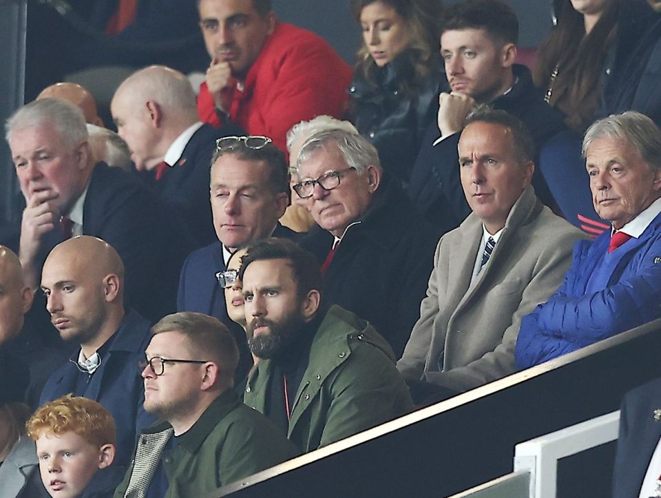 Sir Alex Ferguson watched United beat Leicester 5-2 at Old Trafford on Wednesday