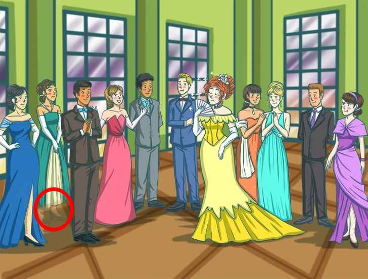 The mystery guest is circled in red