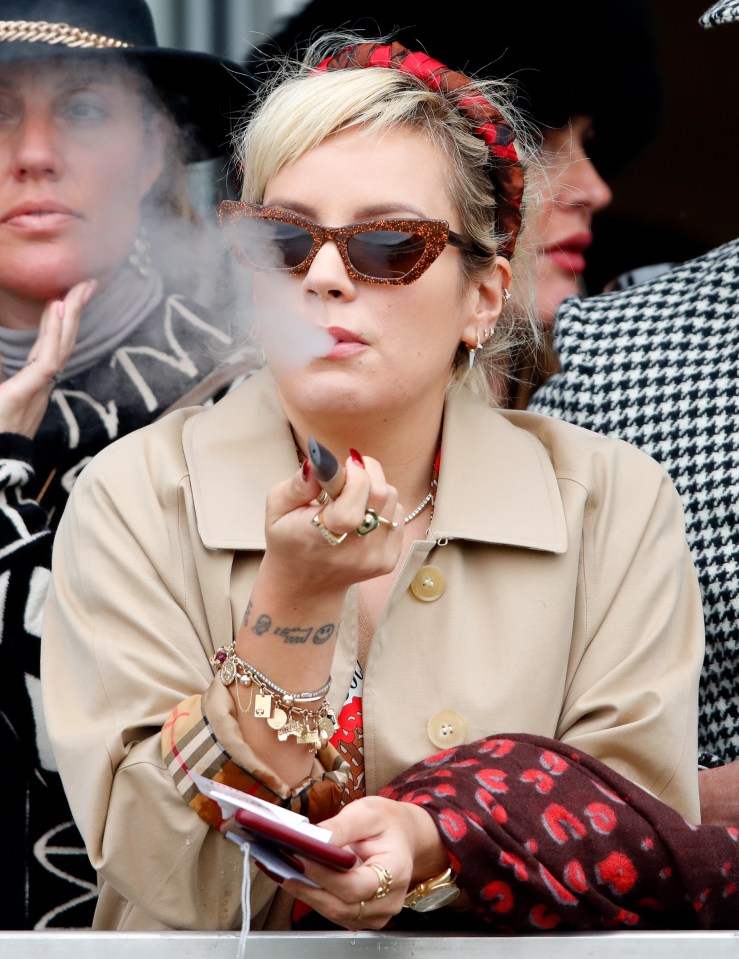 Lily Allen enjoying a vape