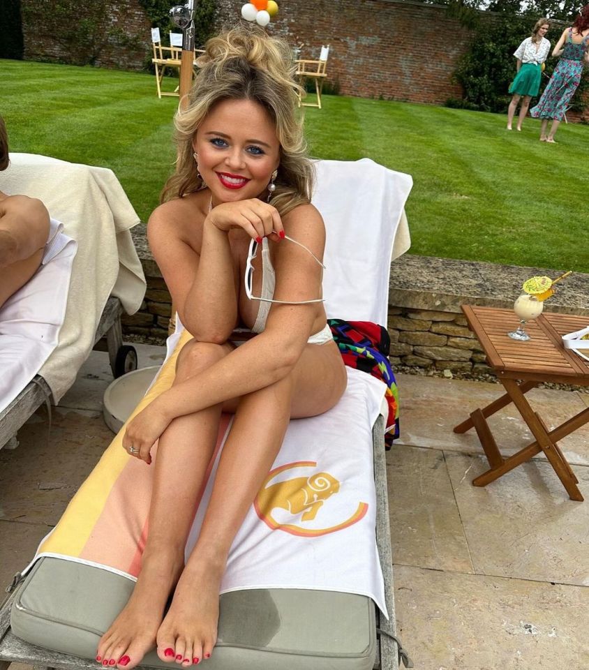 Emily Atack shared behind the scenes snaps from Rivals