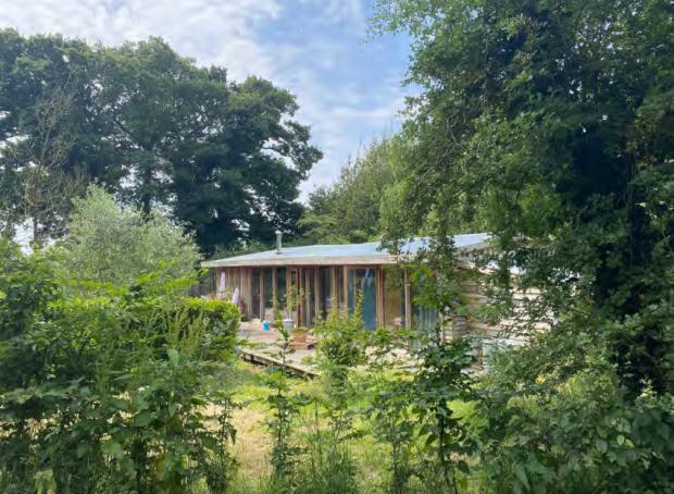 The couple built the wooden annexe in 2008 - which they called the Muster - to rent out as holiday accommodation